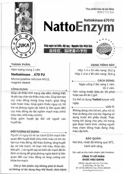 Thực phẩm bảo vệ sức khoẻ: Nattoenzym - 9
