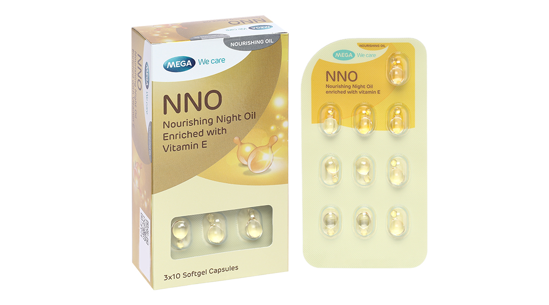 Dầu dưỡng da ban đêm NNO Nourishing giữ ẩm, ngừa nếp nhăn hộp 30 viên - 9