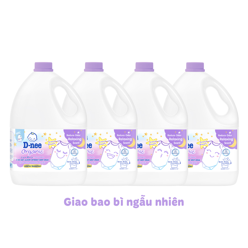 Combo 2 nước giặt quần áo cho bé D-nee Sweet Dream Tím hương hoa oải hương can 3 lít - Giao bao bì ngẫu nhiên 9