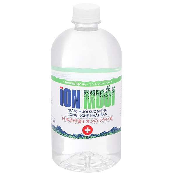 Nước súc miệng Fujiwa Ion Muối cân bằng pH, ngừa vi khuẩn, giảm mùi hôi miệng chai 680ml