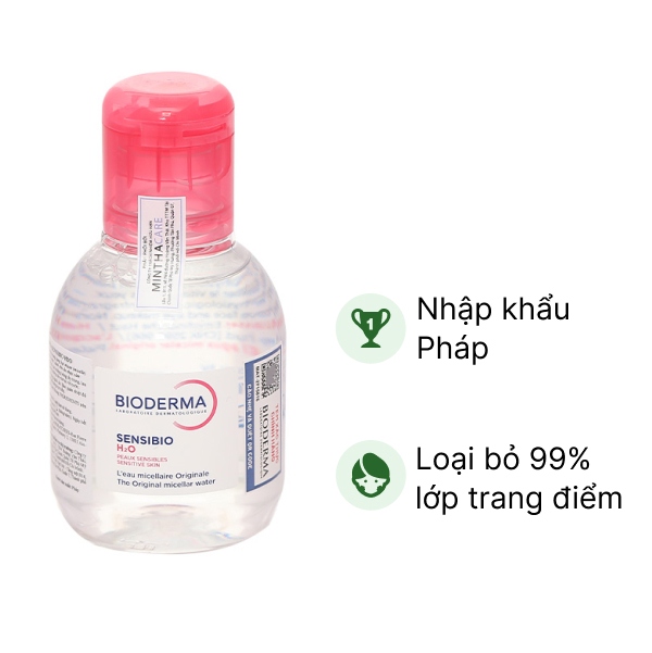 Nước tẩy trang Bioderma Sensibio H2O làm sạch sâu cho da nhạy cảm chai 500ml