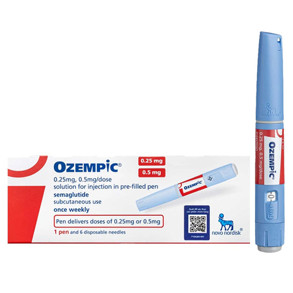 Bút tiêm Ozempic 0.25mg/0.5mg điều trị đái tháo đường