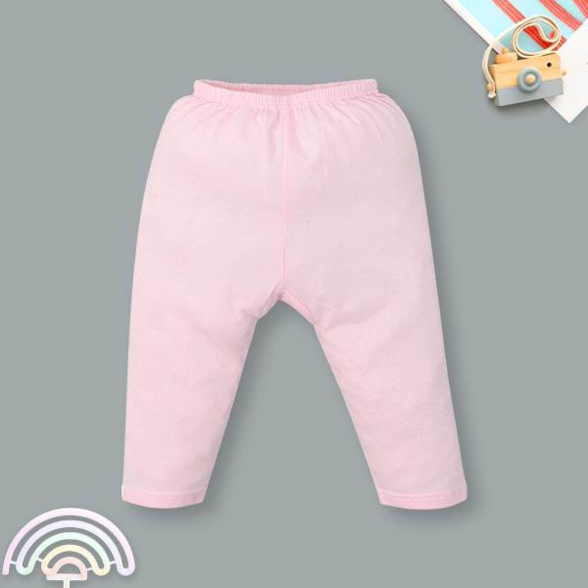 Quần dài IQ Baby cotton màu hồng