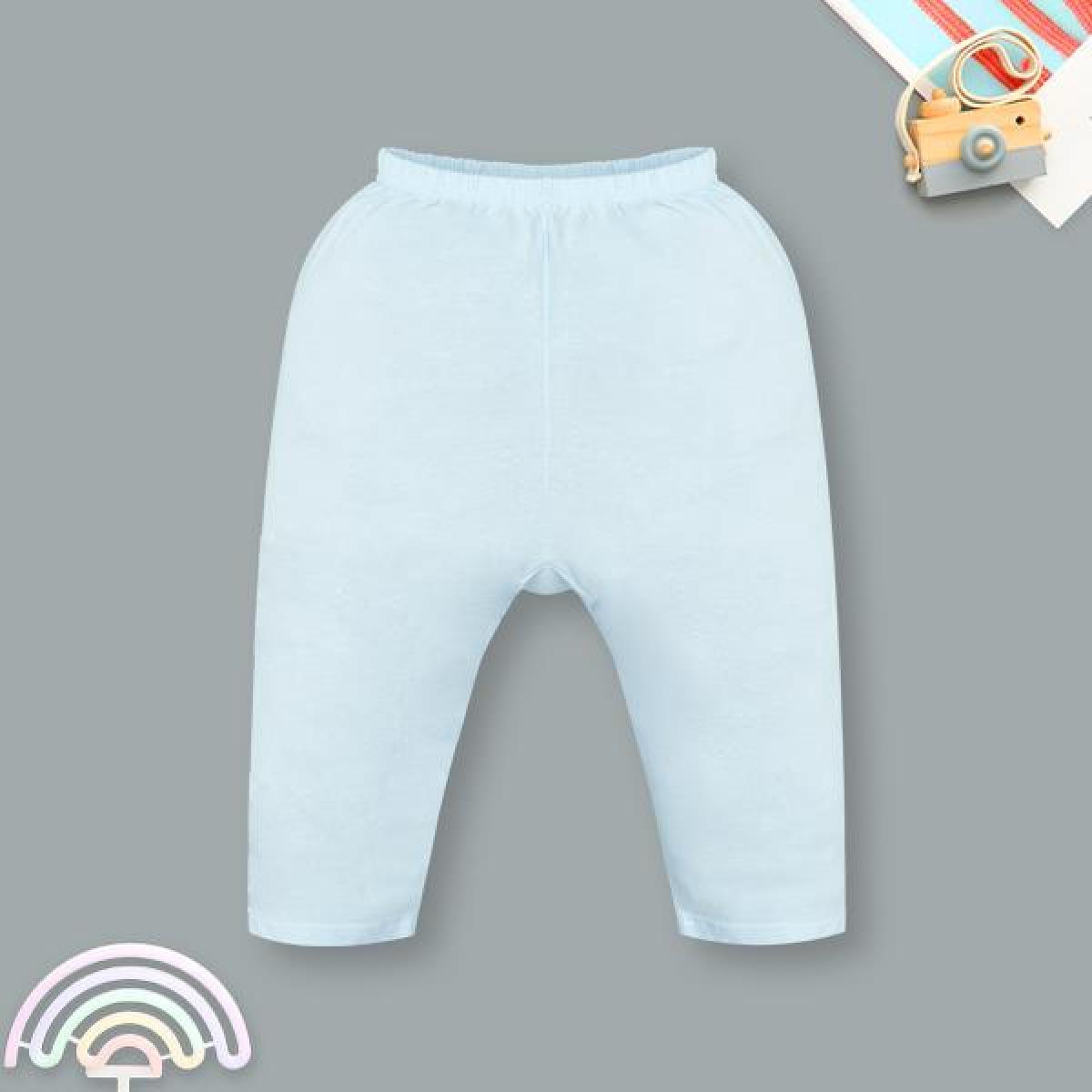 Quần dài IQ Baby cotton màu xanh