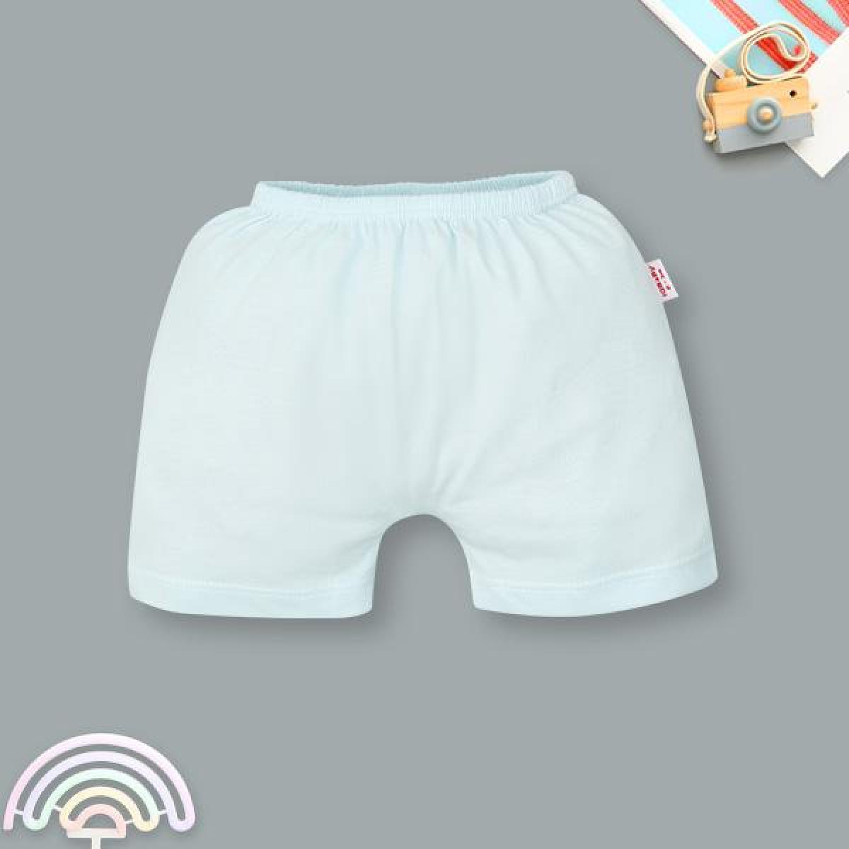 Quần ngắn IQ Baby cotton màu xanh