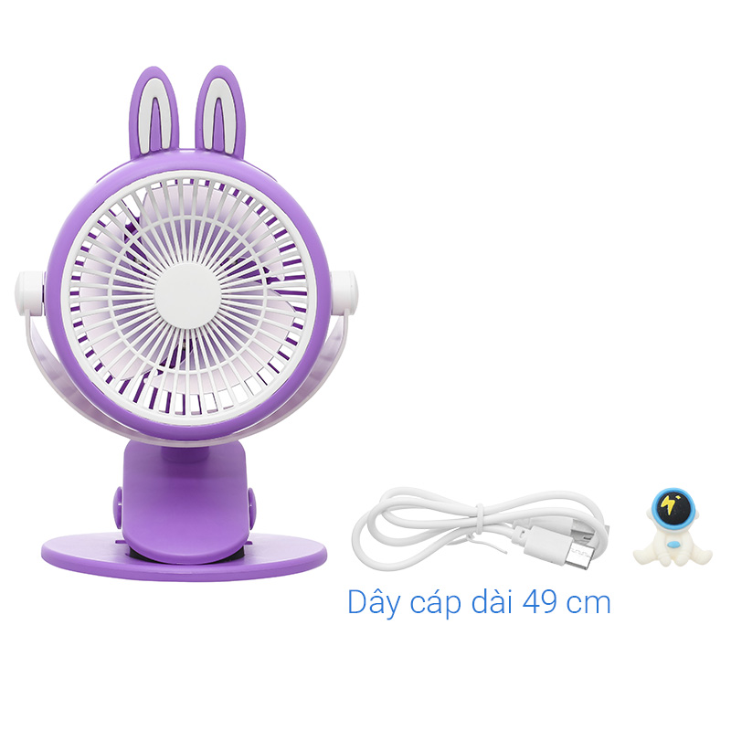 Quạt kẹp và để bàn mini xoay 720 độ 3L 3L562J-T 11