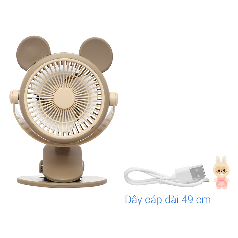 Quạt kẹp và để bàn mini xoay 720 độ 3L 3L562K-N 11