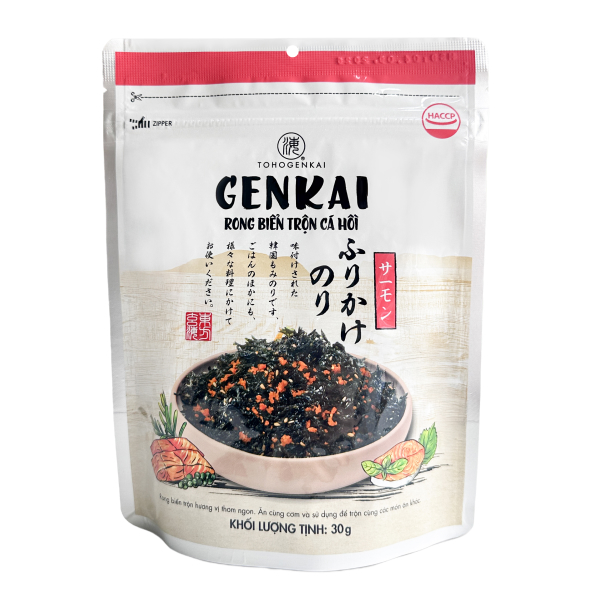 Rong biển giòn trộn cá hồi Genkai gói 30g