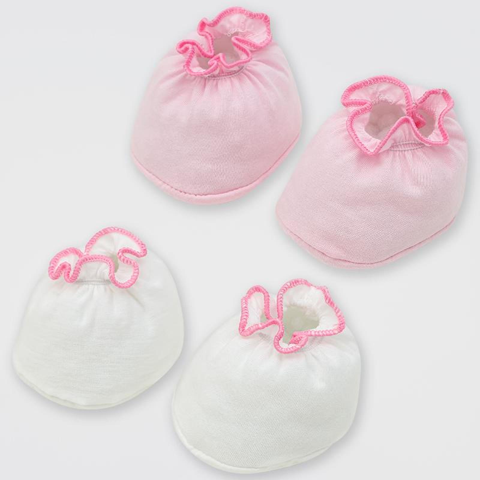 Set 2 đôi bao chân thun bé gái IQ Baby cotton - Giao màu ngẫu nhiên