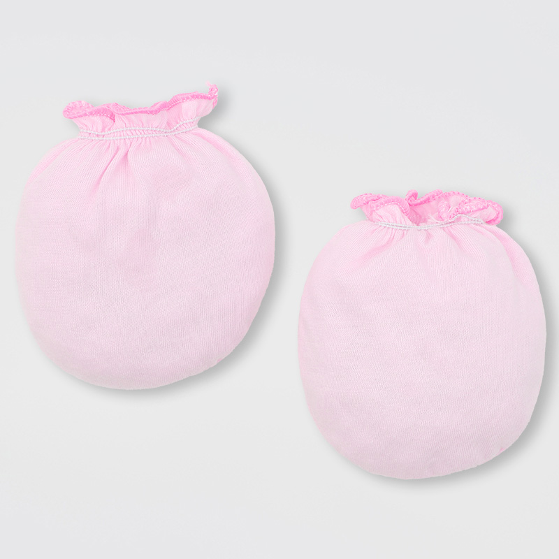 Set 3 đôi bao tay thun bé gái IQ Baby cotton 5