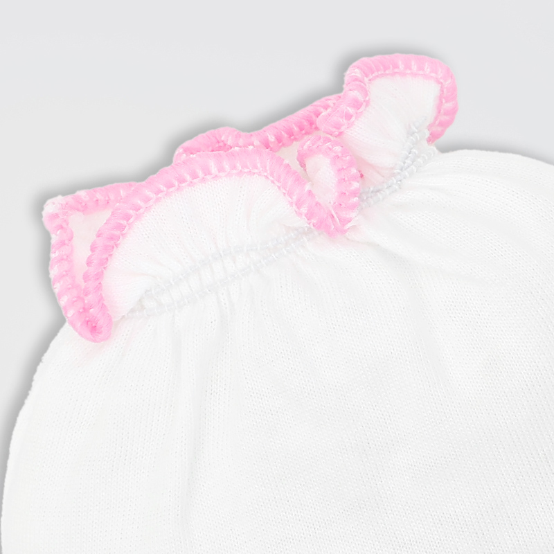 Set 3 đôi bao tay thun bé gái IQ Baby cotton 9