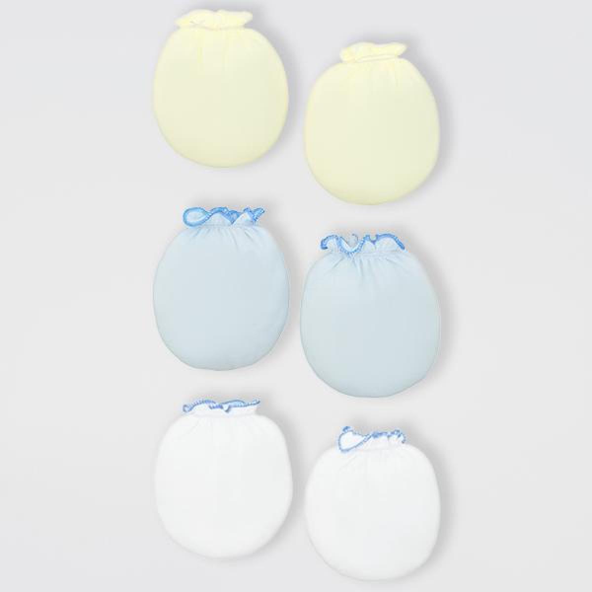 Set 3 đôi bao tay thun bé trai IQ Baby cotton