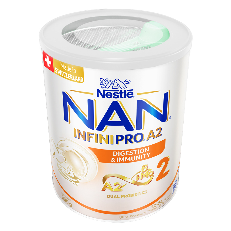 Sữa bột NAN InfiniPro A2 6HMO số 2 (đạm quý A2) 400g (1 - 2 tuổi) - Giao bao bì ngẫu nhiên 15