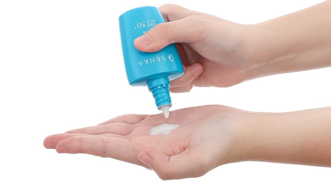 Sữa chống nắng Senka Perfect UV Milk SPF 50+ PA++++ giúp kiềm dầu và dưỡng ẩm chai 40ml - 9