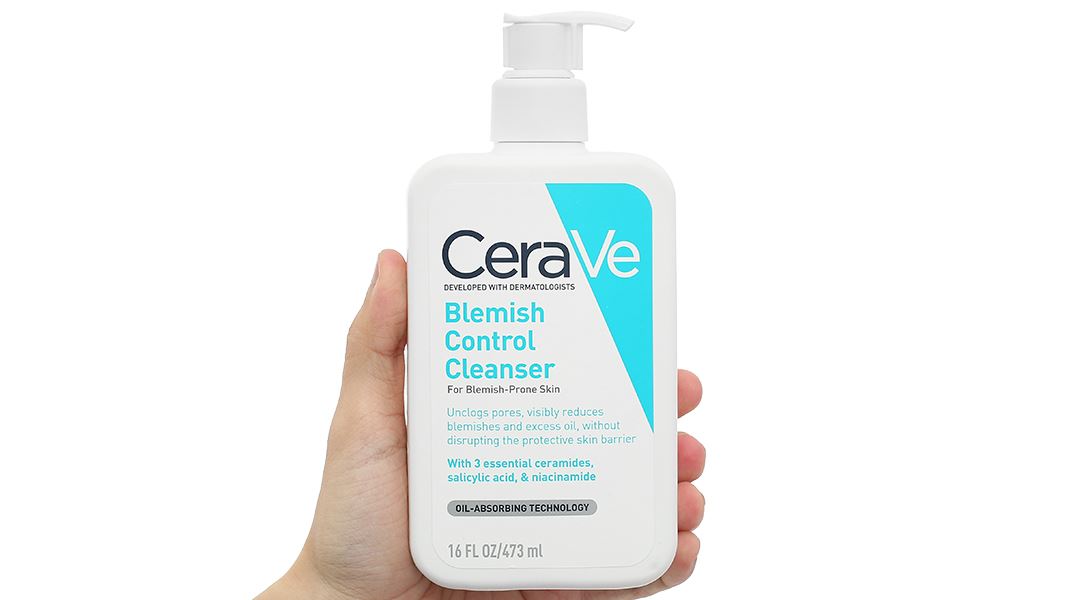 Sữa rửa mặt CeraVe Blemish Control Cleanser giảm mụn, làm sạch bã nhờn chai 88ml - 20