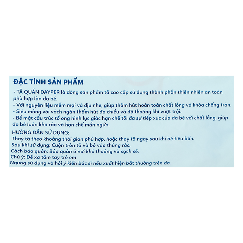 Combo 2 tã quần Dayper size M 58 miếng (6 - 11 kg) 14