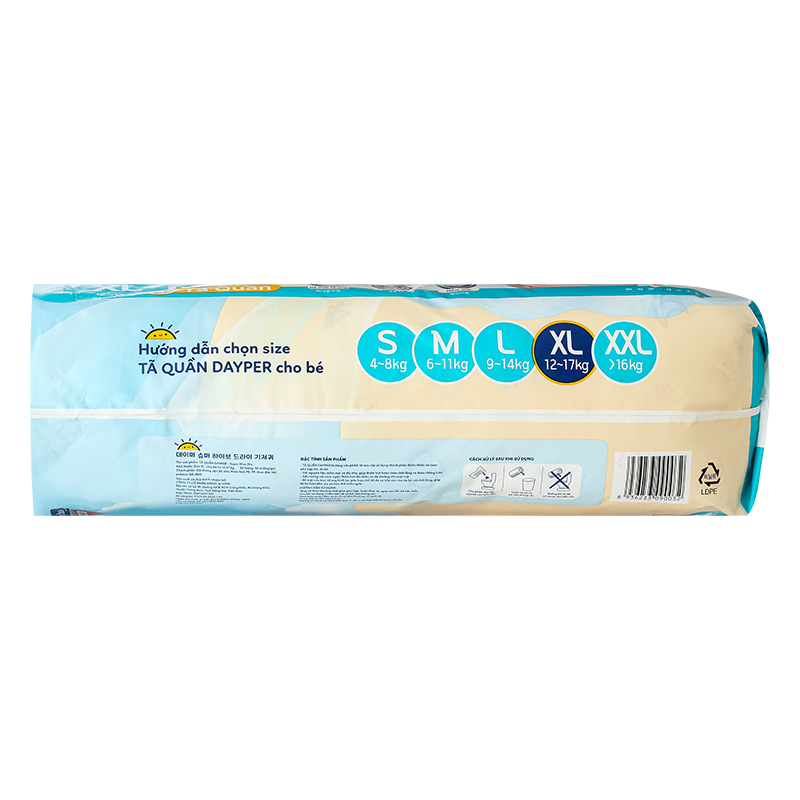 Tã quần Dayper size XL 50 miếng (12 - 17 kg) 5
