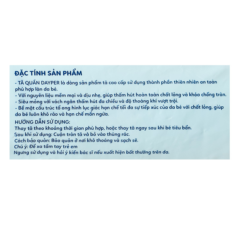 Tã quần Dayper size XL 50 miếng (12 - 17 kg) 42