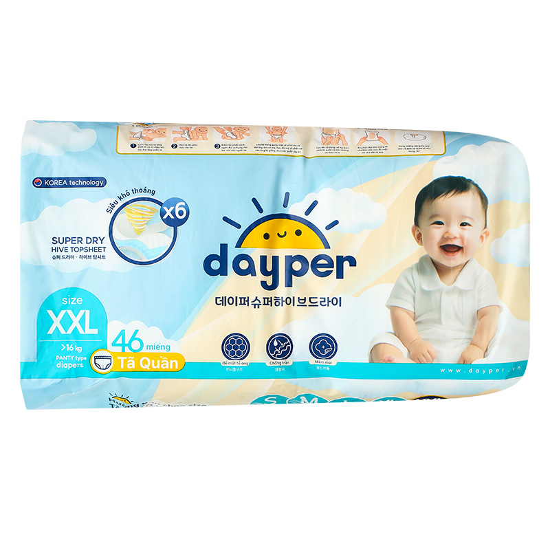 Tã quần Dayper size XL 50 miếng (12 - 17 kg) 30