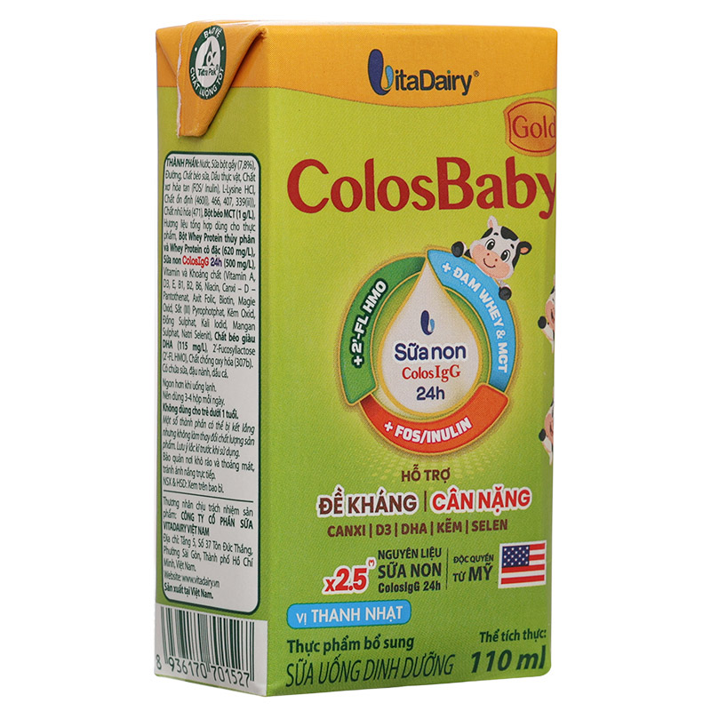 Thùng 48 hộp sữa non pha sẵn ColosBaby Gold 110 ml (từ 1 tuổi) - Giao bao bì ngẫu nhiên 9