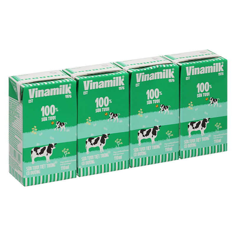 Combo 2 thùng 48 hộp sữa tươi tiệt trùng Vinamilk có đường 110 ml (từ 1 tuổi) - Giao bao bì ngẫu nhiên 17