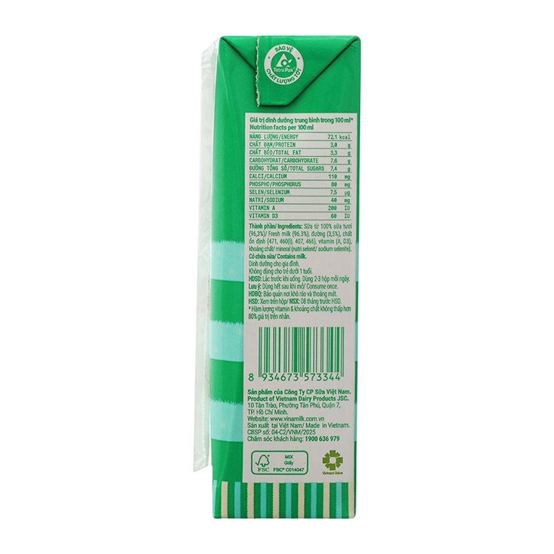 Thùng 48 hộp sữa tươi tiệt trùng Vinamilk có đường 180 ml (từ 1 tuổi) - Giao bao bì ngẫu nhiên 11