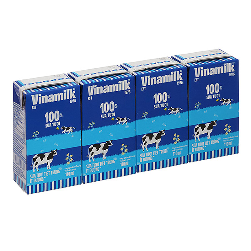 Combo 2 thùng 48 hộp sữa tươi tiệt trùng Vinamilk ít đường 110 ml (từ 1 tuổi) 19