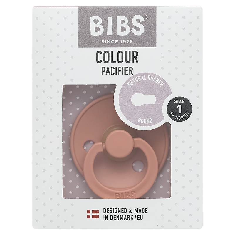 Ti ngậm BIBS Pacifier Colour Latex (từ 6 tháng) - Màu xám 18