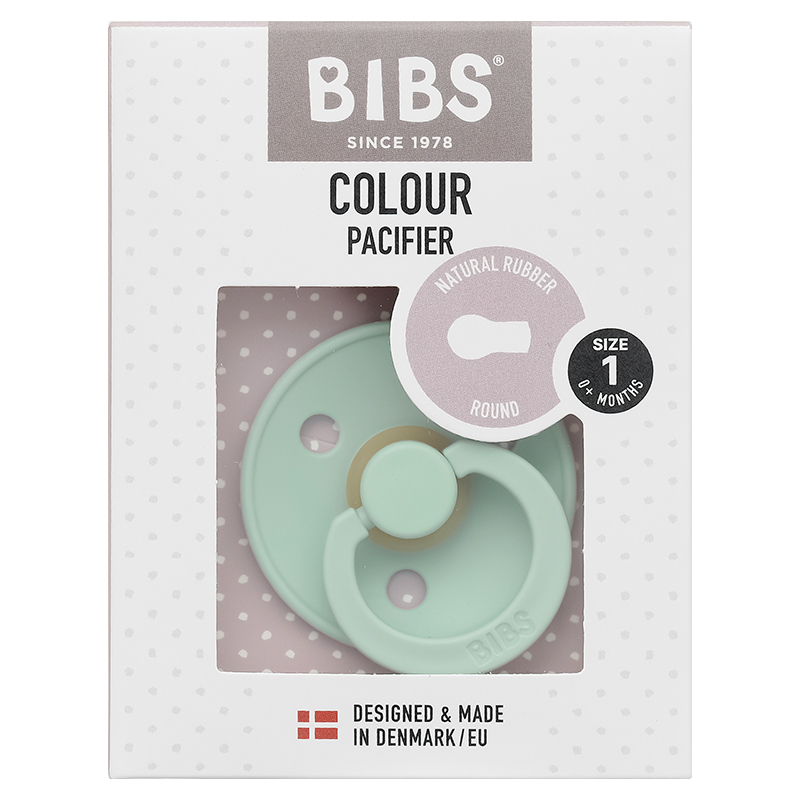 Ti ngậm BIBS Pacifier Colour Latex (từ 6 tháng) - Màu xám 10