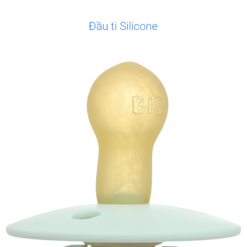Ti ngậm BIBS Pacifier Colour Latex (từ 6 tháng) - Màu xám 15