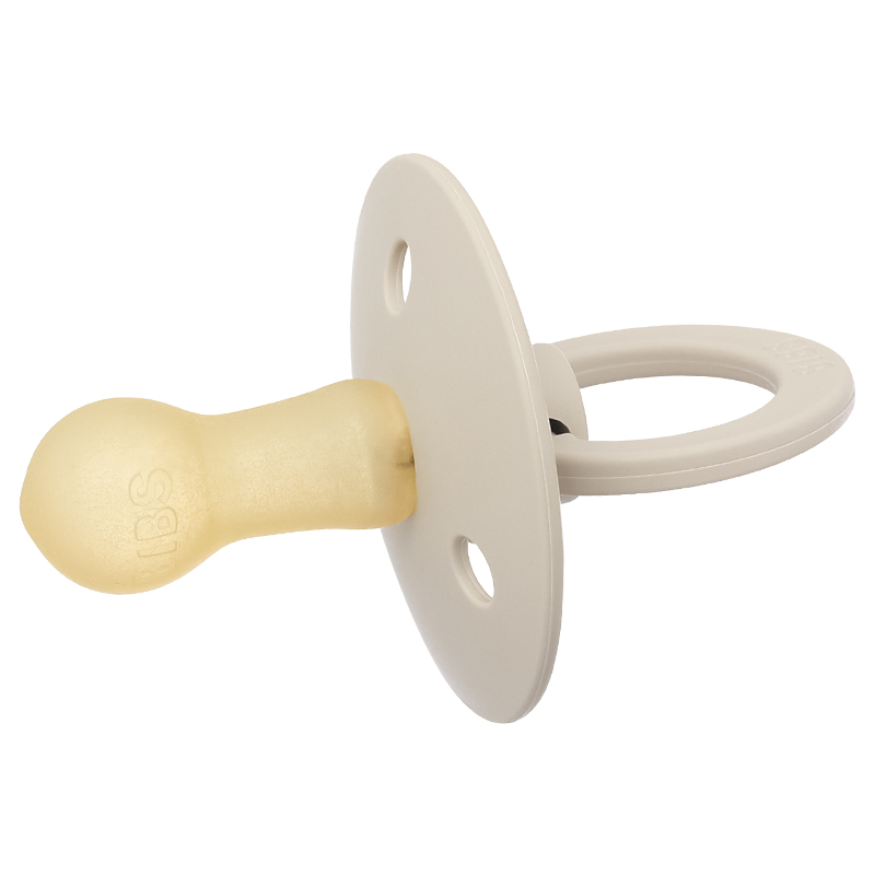Ti ngậm BIBS Pacifier Colour Latex (từ 6 tháng) - Màu xám 5