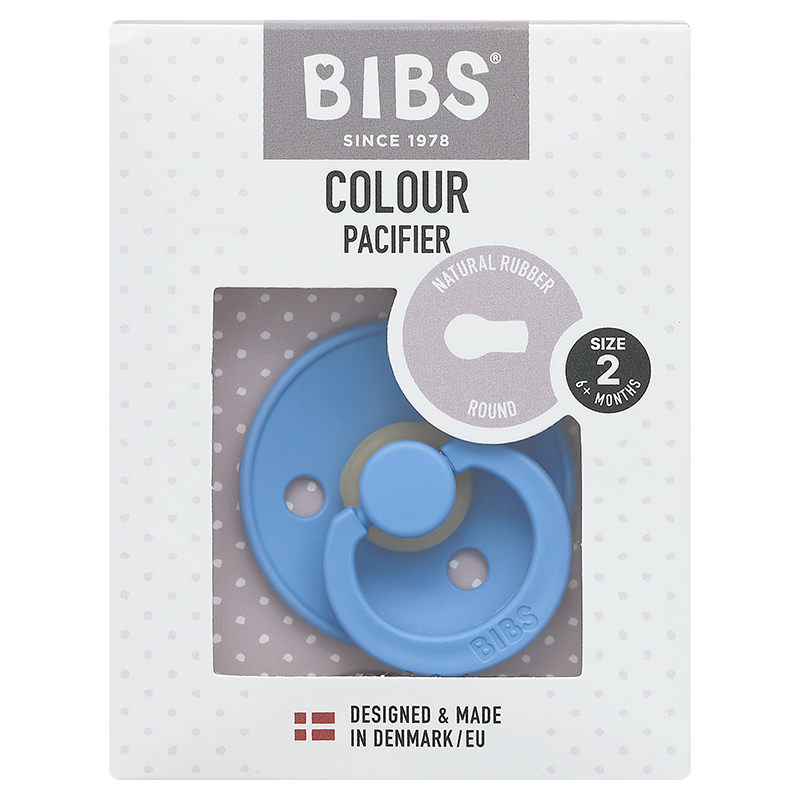 Ti ngậm BIBS Pacifier Colour Latex (từ 6 tháng) - Màu xám 26