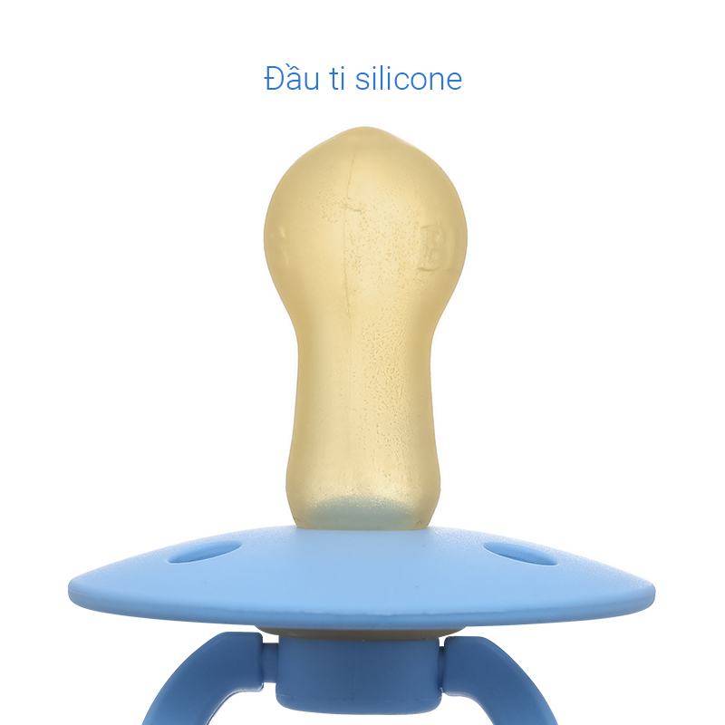 Ti ngậm BIBS Pacifier Colour Latex (từ 6 tháng) - Màu xám 31