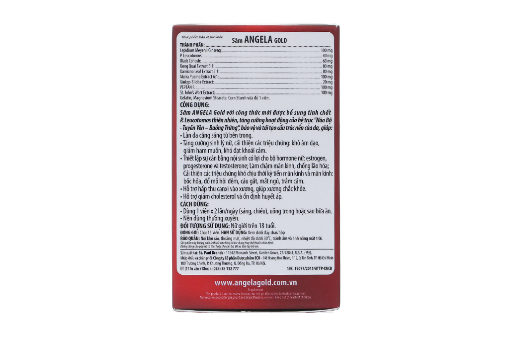 Thực phẩm bảo vệ sức khoẻ: Woman's Ginseng Angela Gold - 13