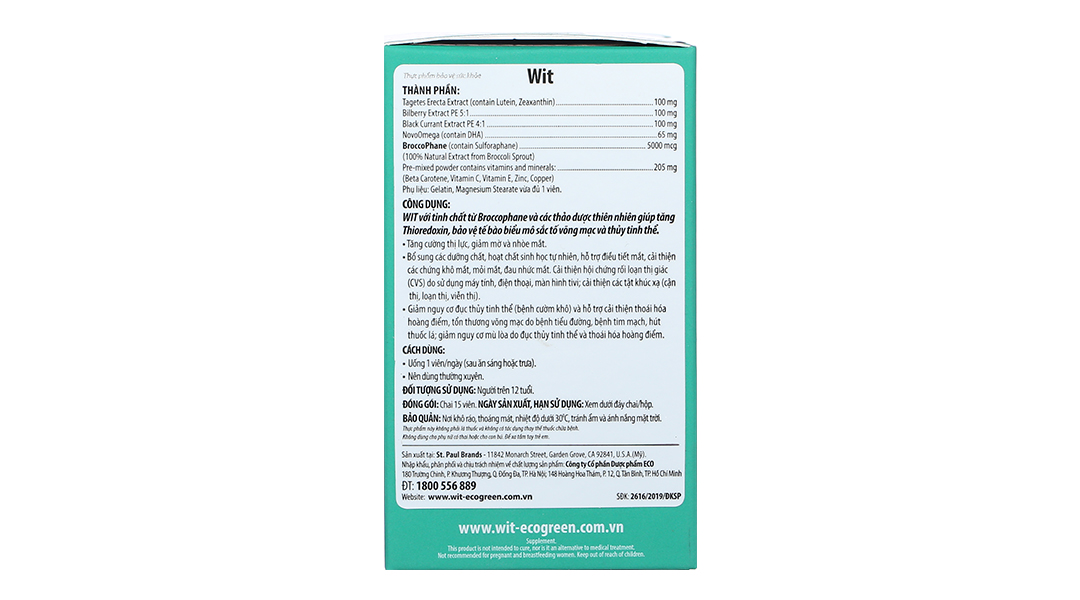 Thực phẩm bảo vệ sức khoẻ: Wit - 12