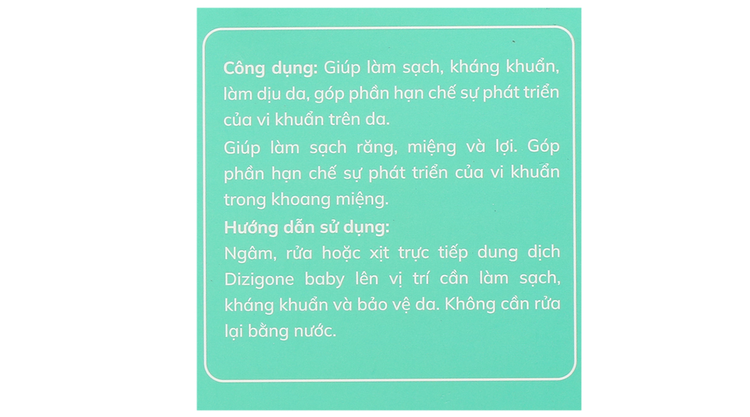 Xịt kháng khuẩn Dizigone Baby chai 300ml - 11