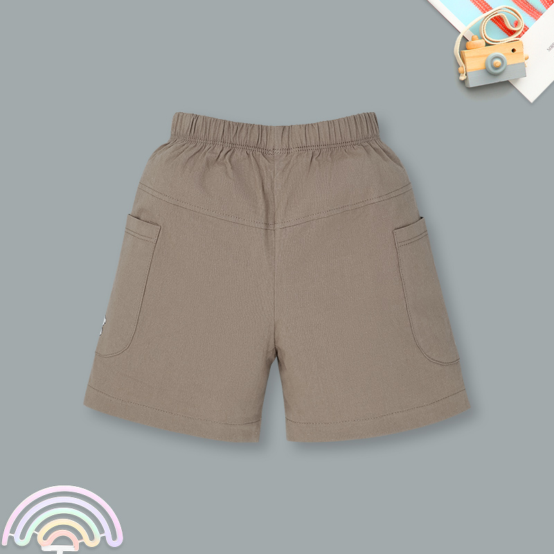 Bộ sát nách bé trai Pony Kids vạt cong in màu be rêu 9