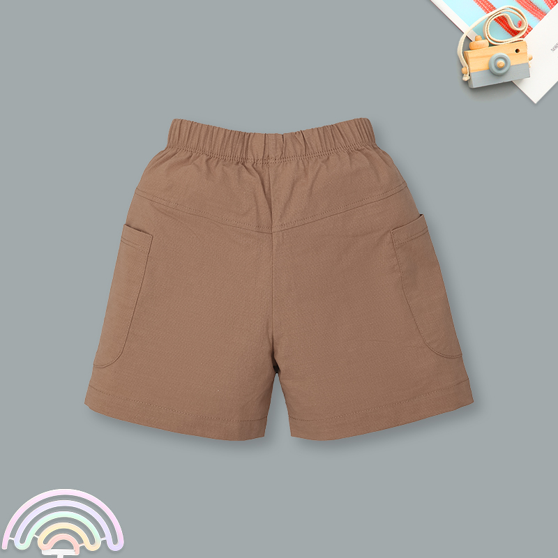 Bộ sát nách bé trai Pony Kids vạt cong in màu be rêu 23