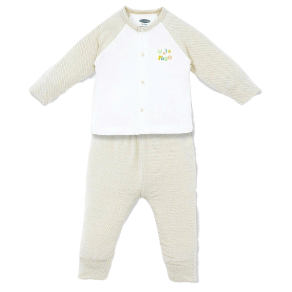 Bộ tay dài cài giữa Ualarogo UR3875 màu be