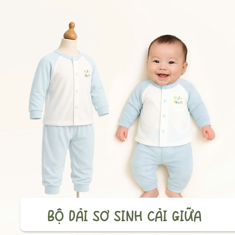 Bộ tay dài cài giữa Ualarogo UR3875 màu hồng 32
