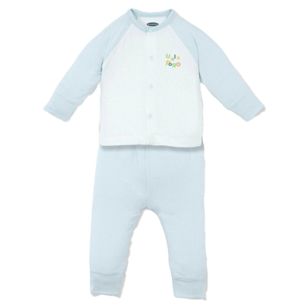 Bộ tay dài cài giữa Ualarogo UR3875 màu xanh