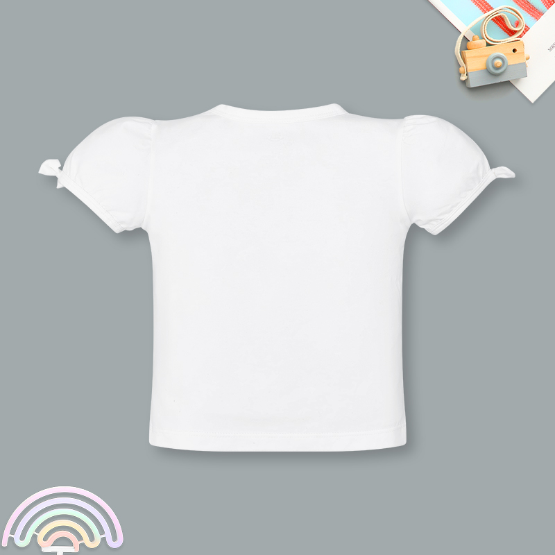 Bộ tay ngắn bé gái Pony Kids quần lỡ túi tim màu vàng 3