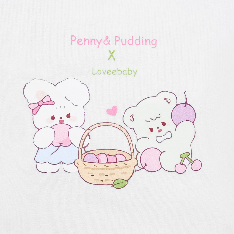 Bộ tay ngắn bé gái Pony Kids quần lỡ túi tim màu vàng 6