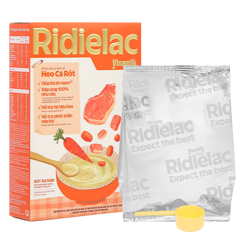 Bột ăn dặm Vinamilk RiDielac Gold yến mạch, gà và đậu Hà Lan hộp 200g (7 - 24 tháng) 5