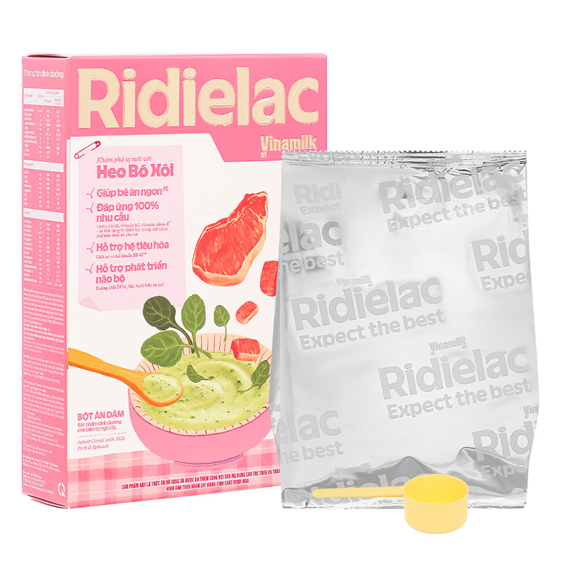 Bột ăn dặm Vinamilk RiDielac Gold yến mạch, gà và đậu Hà Lan hộp 200g (7 - 24 tháng) 49