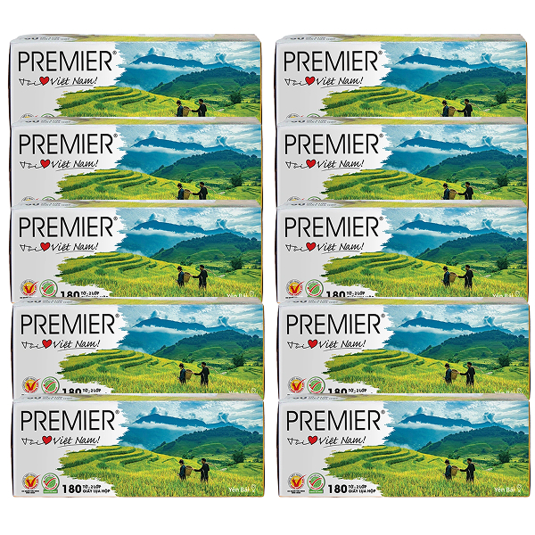 Combo 10 hộp khăn giấy lụa PREMIER không mùi