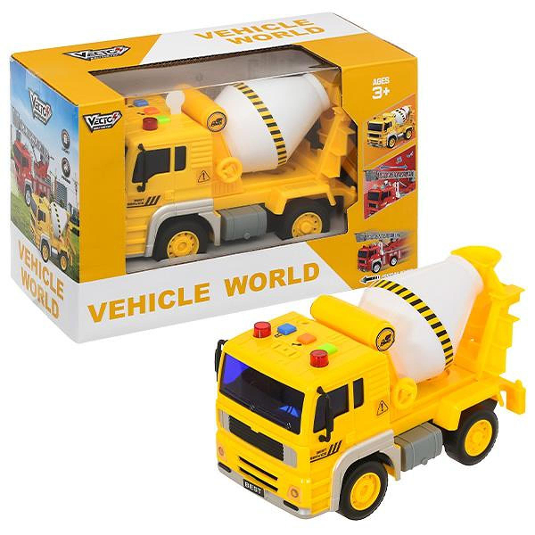 Đồ chơi mô hình xe ben công trình chạy trớn có đèn và âm thanh Vecto VT511B