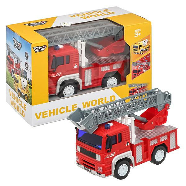 Đồ chơi mô hình xe cứu hỏa chạy trớn có đèn và âm thanh Vecto VT551B