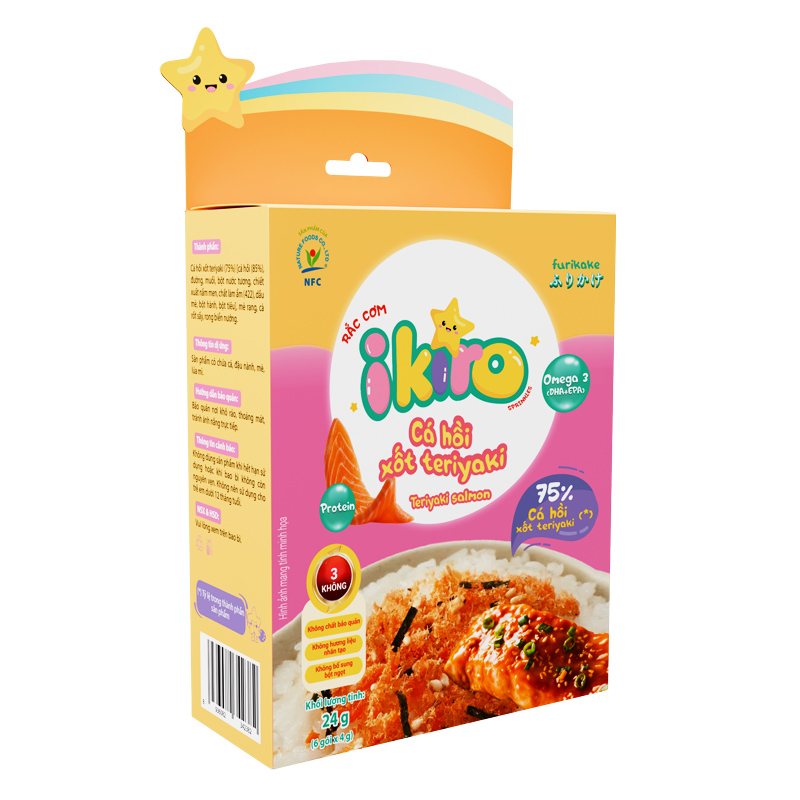 Gia vị rắc cơm IKIRO vị cá hồi xốt teriyaki 24g (từ 1 tuổi) 2