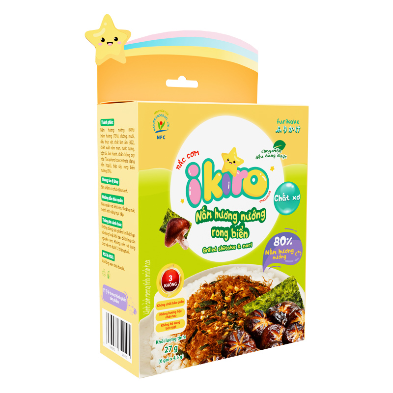 Gia vị rắc cơm IKIRO vị tôm nướng bơ tỏi 27g (từ 1 tuổi) 10
